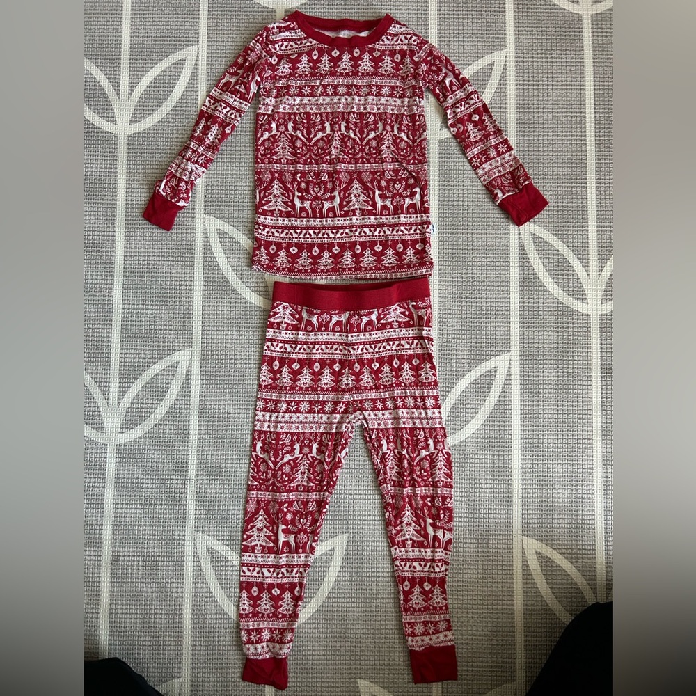 Little Sleepies Holiday Fair Isle Kids Pajama Set